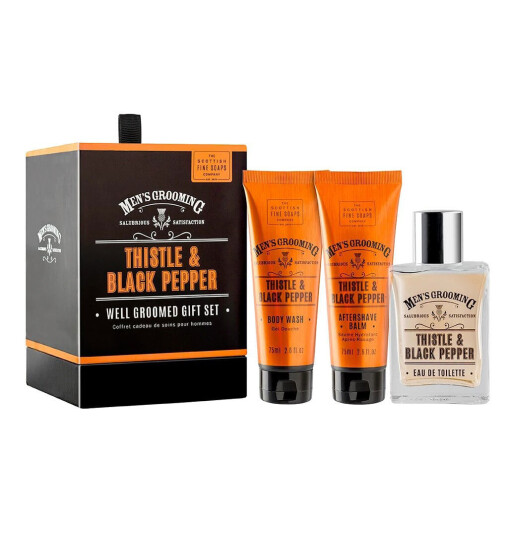 The Scottish Fine Soap Thistle & Black Pepper Well Groomed Gift S
