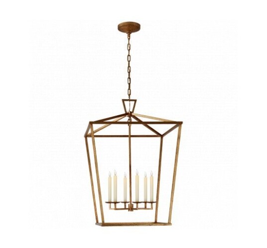 Darlana Lantern Gilded Iron
