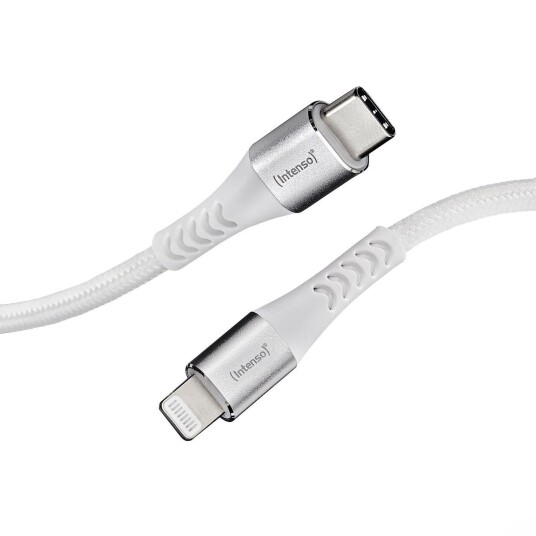Intenso 1.5M Lightning til USB-C kabel med Power Delivery - Hvit Intenso 1.5M Lightning til USB-C kabel med Power Delivery - Hvit