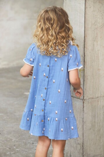 En Fant Dress SS Embroidery Muslin Infinity (122 / 7 år)