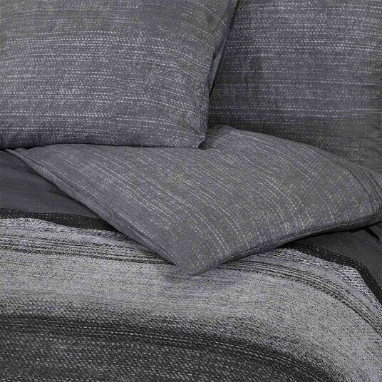 Sengesett mørkegrå 240x220 cm bomull 8720845432706