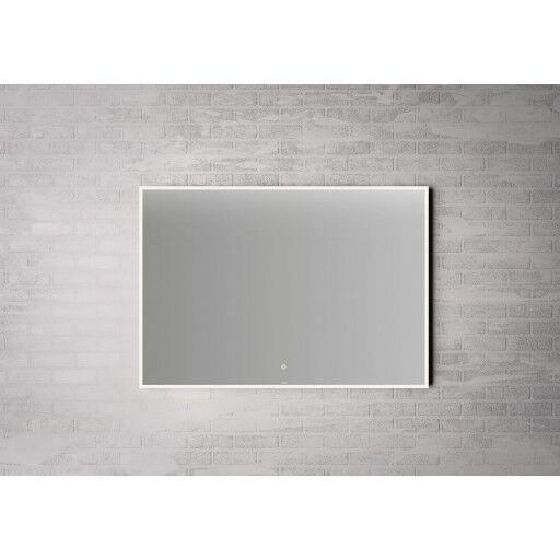 Linn Bad Vange spejl med lys 100x70 cm sort Linn Bad Vange spejl med lys 100x70 cm sort
