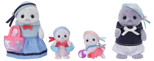 Sylvanian Families Selfamilie Figursett med Bevegelige Figurer og Tilbehør Sylvanian Families Selfamilie Figursett med Bevegelige Figurer og Tilbehør