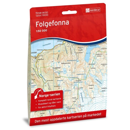 Ugland IT Nordeca Folgefonna Norge-serien 1:50 00 Turkart Ugland IT Nordeca Folgefonna Norge-serien 1:50 00 Turkart