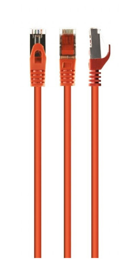 Cablexpert Koblingskabel Rj-45 Hann Til Rj-45 Hann 30 M 6.2 Mm S/Ftp Cat 6A Halogenfri Formstøpt Uten Hindringer Oransje