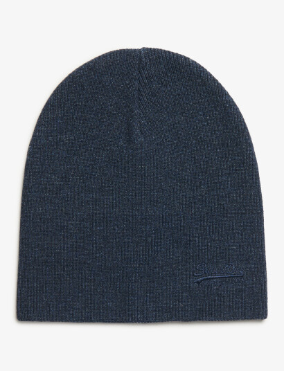 Superdry Essential Logo Knitted Beanie - Navy - ONE SIZE Superdry Essential Logo Knitted Beanie - Navy - ONE SIZE