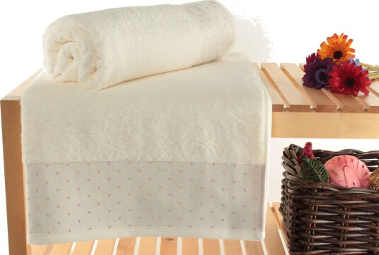 Landercost Badehåndkle 2 pk Beige/Krem