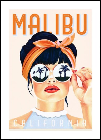Malibu 1 Poster Plakat / 40x50cm