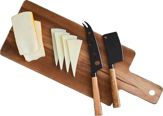 HawSanto ostesett m/2 kniver og skjærebrett HawSanto ostesett m/2 kniver og skjærebrett