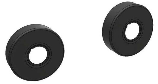 Vikingbad Dekkskive (Rosett) Svart MattØ75x20mm - 2stk pr Sett
