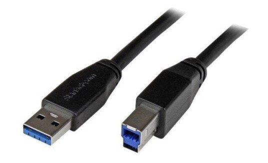 StarTech Aktiv USB 3.0 A-B Kabel 10 m - Svart