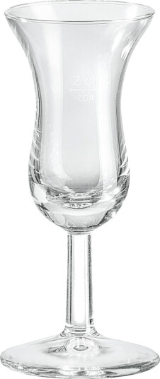 VEGA Shotglass Intermezzo; 5cl, 5.1x12 cm (ØxH); Transparent; 2 cl målestrek, 12 Stykk / Forpakning VEGA Shotglass Intermezzo; 5cl, 5.1x12 cm (ØxH); Transparent; 2 cl målestrek, 12 Stykk / Forpakning