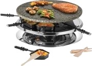 UNOLD RACLETTE 48726 Multi 4 in 1 - Raclette/fondue/grill/varm stein - 1.3 kW - rustfritt stål / svart