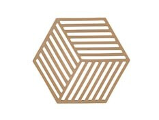 Hexagon gryteunderlag Dark Camel