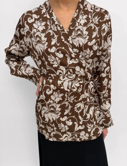 RODEBJER Rodebjer Palmer French Lily Brown S RODEBJER Rodebjer Palmer French Lily Brown S