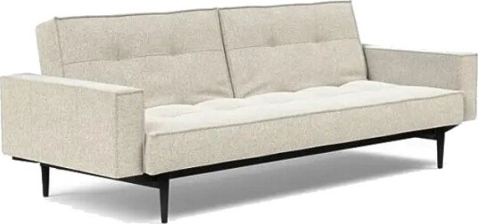 Sovesofa Splitback med Armlener & Sort Styletto ben B 2013501