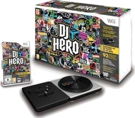 DJ Hero With Turn table Kit Wii DJ Hero With Turn table Kit Wii