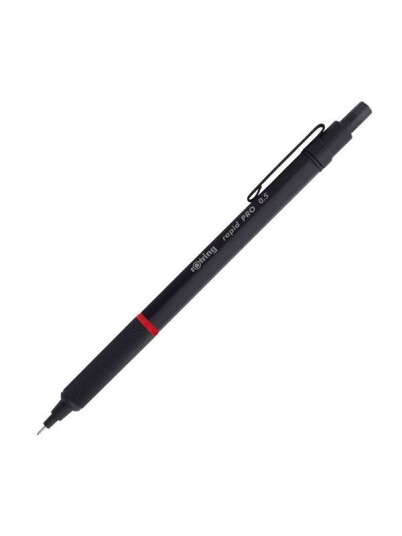 DYMO rOtring Rapid Pro Mechanical Pencil HB .5 mm Lead Propelling Pencil Reduced Lead Breakage Matte Svart Full-Metal Barrel DYMO rOtring Rapid Pro Mechanical Pencil HB .5 mm Lead Propelling Pencil Reduced Lead Breakage Matte Svart Full-Metal Barrel