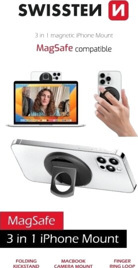 Swissten 3In1 Magstick Iphone Holder