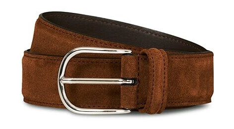 Anderson's Suede 3,5 cm Belt Brown
