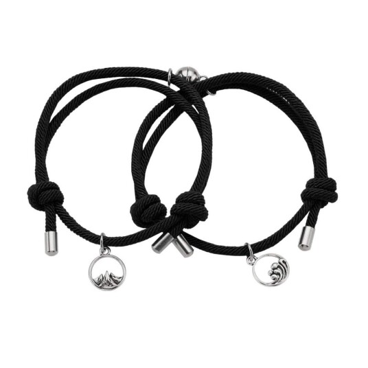 Pararmbånd med Magnet - Svart Pararmbånd med Magnet - Svart
