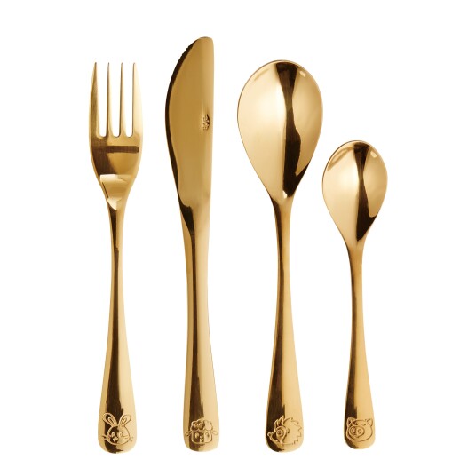 Aida barnebestikk 4 deler Gold
