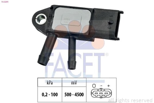 FACET 10.3291 Lufttrykksensor, høydetilpasning FACET 10.3291 Lufttrykksensor, høydetilpasning