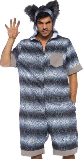 Big Bad Wolf - Jumpsuit med Hette