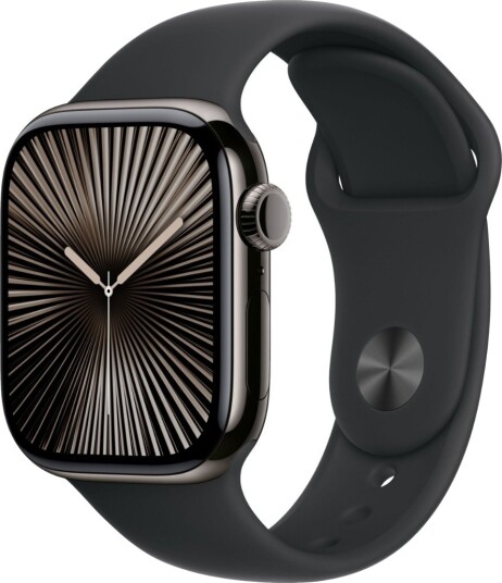 Apple Watch S10 42mm GPS+Cel (Slate Titanium/Black Sport Band) M/L Apple Watch S10 42mm GPS+Cel (Slate Titanium/Black Sport Band) M/L
