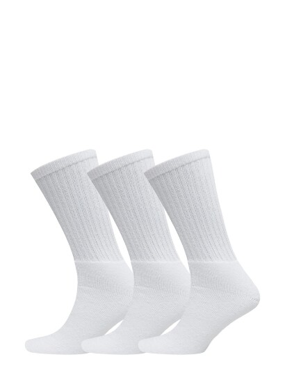 Claudio Socks Tennis 3-Pack White Claudio WHITE 40-45,43-47