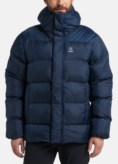 Haglöfs Puffy Mimic Hood Men Tarn Blue L Vinterjakker
