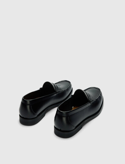 Selected Slhbilly Leather Penny Loafer Black 44