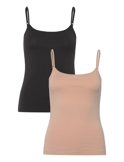 Tommy Hilfiger 2 Pack Cami - Beige - S
