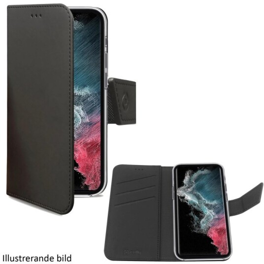 Celly Wally Walletdeksel Galaxy S24+ 5G Svart - 3 kort