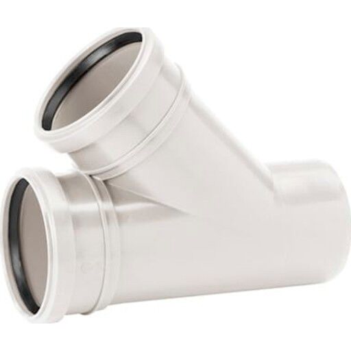 UPONOR DECIBEL GRENRØR 75/75-45 2 MUFFER HVIT UPONOR DECIBEL GRENRØR 75/75-45 2 MUFFER HVIT