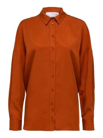 Selected Femme Sanni Ls Shirt - Cinnamon Stick 40