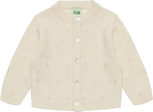FUB Baby Leaf Cardigan   Cream   62