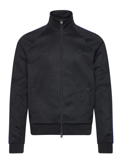 Fred Perry Mesh Taped Track Jkt - Black - L