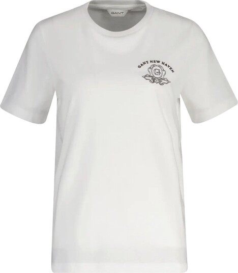 Gant Reg Graphic Ss T Shirt   WHITE   S