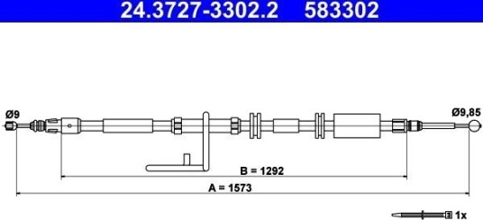 Bremsewire ATE 24.3727 3302.2