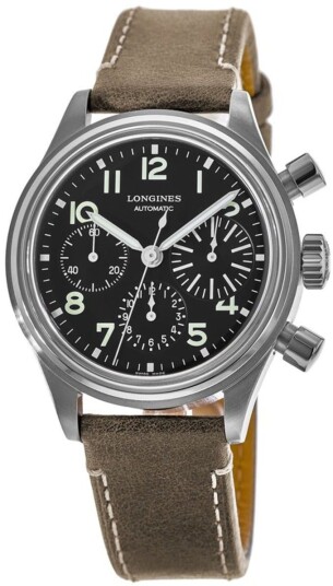 Longines Herreklokke L2.816.4.53.2 Avigation Big Eye Sort/Lær Ø41 mm Longines Herreklokke L2.816.4.53.2 Avigation Big Eye Sort/Lær Ø41 mm