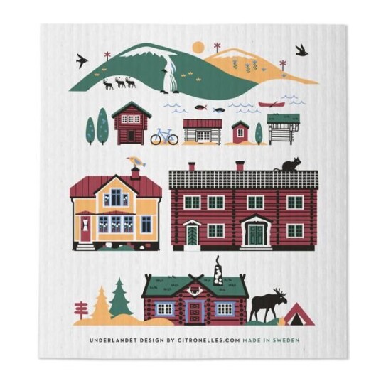 Citronelles Scandinavian Mountains oppvaskklut 20x18 cm summer