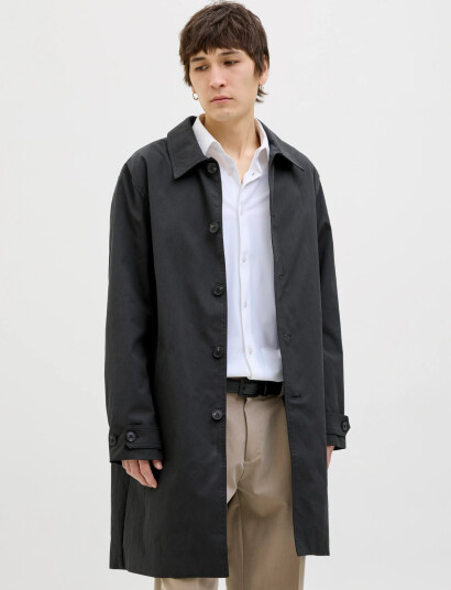 Jack & Jones Jprccmiles Mac Coat Sn Black XXL Jack & Jones Jprccmiles Mac Coat Sn Black XXL