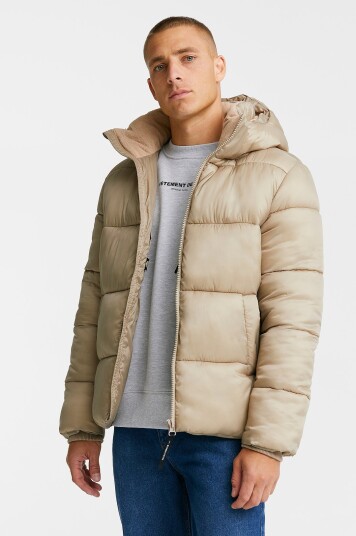 Studio Total Jakke Recycled Puffer Jacket Beige