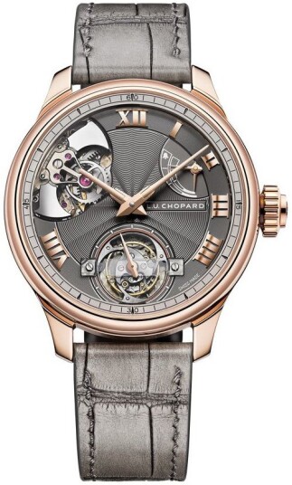 Chopard Herreklokke 161987 5001 L.U.C Grå/Lær Ø42.5 mm