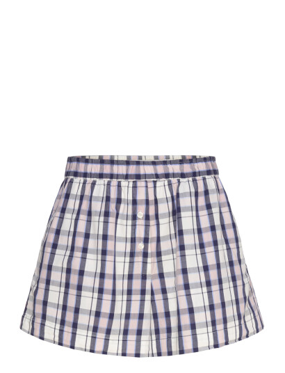 Monki Relaxed Cotton Boxer Shorts - Yellow - XXS