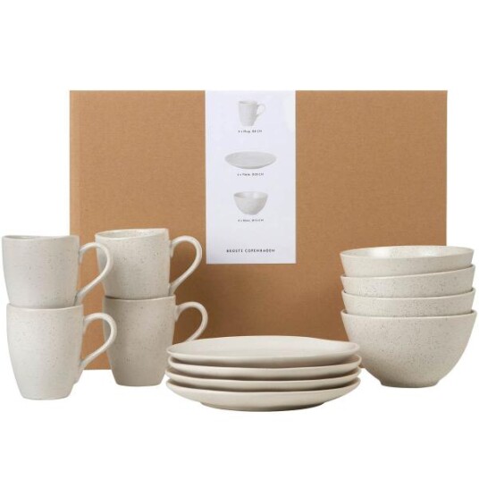 Broste Copenhagen - Nordic Vanilla frokostsett 12 deler krem Broste Copenhagen - Nordic Vanilla frokostsett 12 deler krem