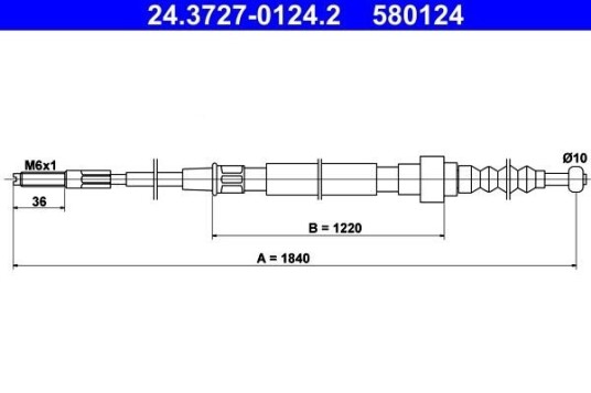 Bremsewire ATE 24.3727 0124.2