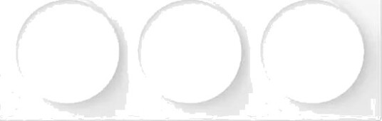 Fibaro Walli Triple Cover Plate Monteringsramme