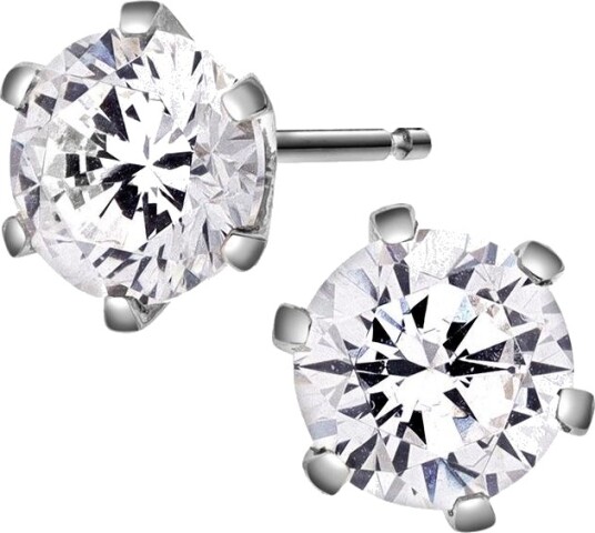 Snö Of Sweden Contessa LAB diamantøredobber i 585 hvitt gull 2,00 ct